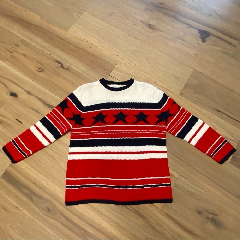 Vintage Cricket Lane Collection Patriotic Crew Neck Sweater 4th of July USA - Picture 2 of 11